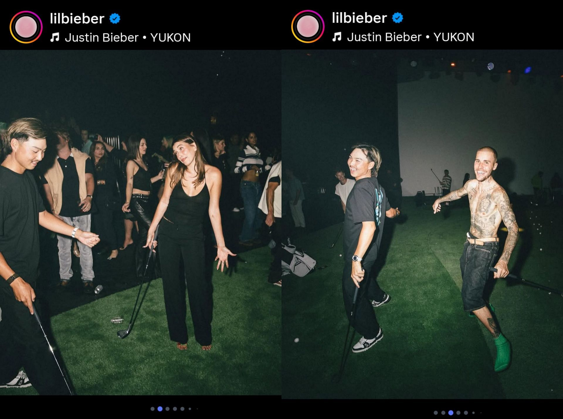 Screenshot from Justin Bieber's Instagram post/IG: @lilbieber